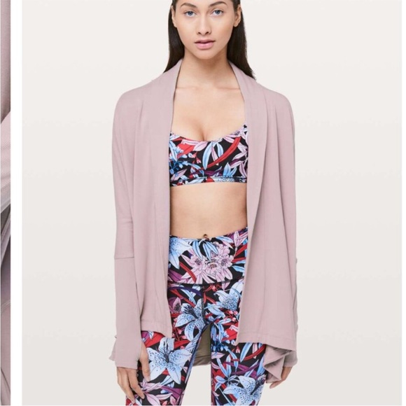 lululemon athletica Sweaters - Lululemon Back In Action Wrap Smoky Blush